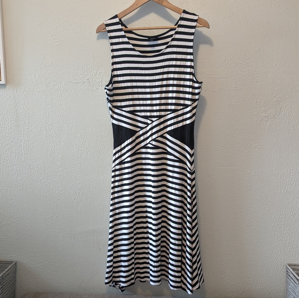 Mossimo B&W Striped Jersey Dress